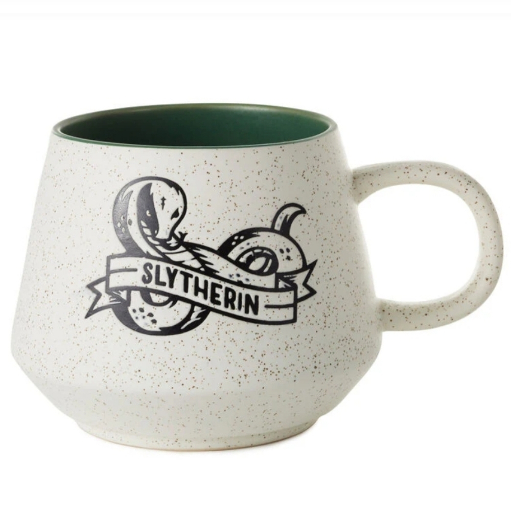 Hallmark Harry Potter Ceramic Slytherin Mug with Green Interior New